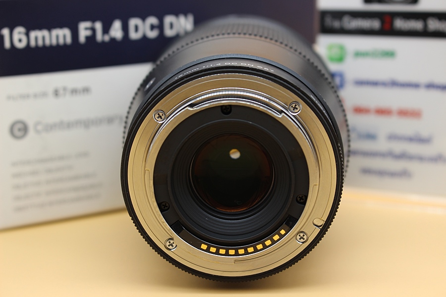 ขาย Lens Sigma 16mm F1.4 DC DN (for Sony) สภาพสวย อดีตประกันศูนย์ ไร้ฝ้า รา อุปกรณ์ครบกล่อง ตัวหนังสือคมชัด  อุปกรณ์และรายละเอียดของสินค้า 1.Lens Sigma 16m